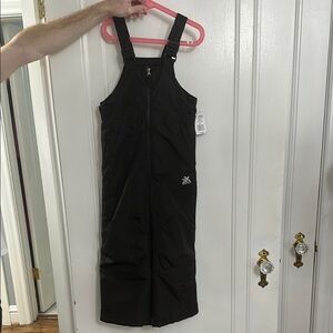 Kids Black Snow Bib by ZeroXposur